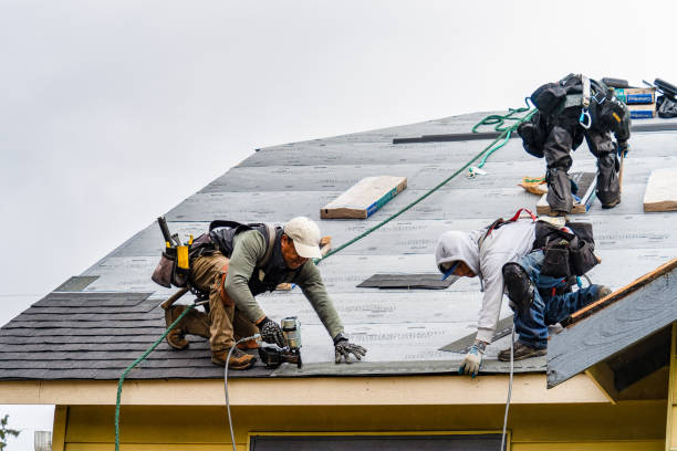 Professional Roofing technician working in Thayer, IN